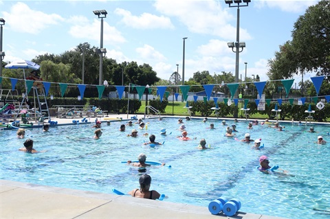 Water Aerobics in Lap Pool