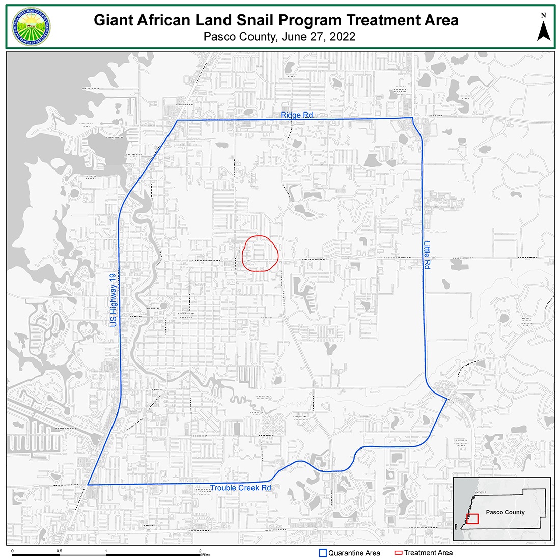 GALS Pasco Treatment Public Release map